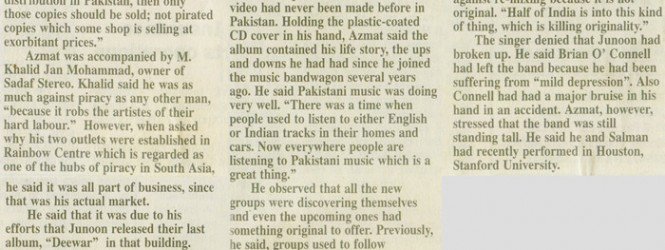 Ali Azmat’s vows to take on Pirates!  Apr 29th 2005
