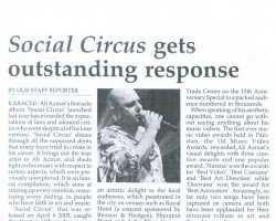Ali Azmat’s Social Circus gets outstanding response. . . .  Mar 20th 2006