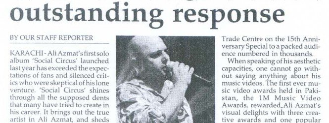 Ali Azmat’s Social Circus gets outstanding response. . . .  Mar 20th 2006