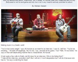 Ali Azmat rebels against the Bollywood